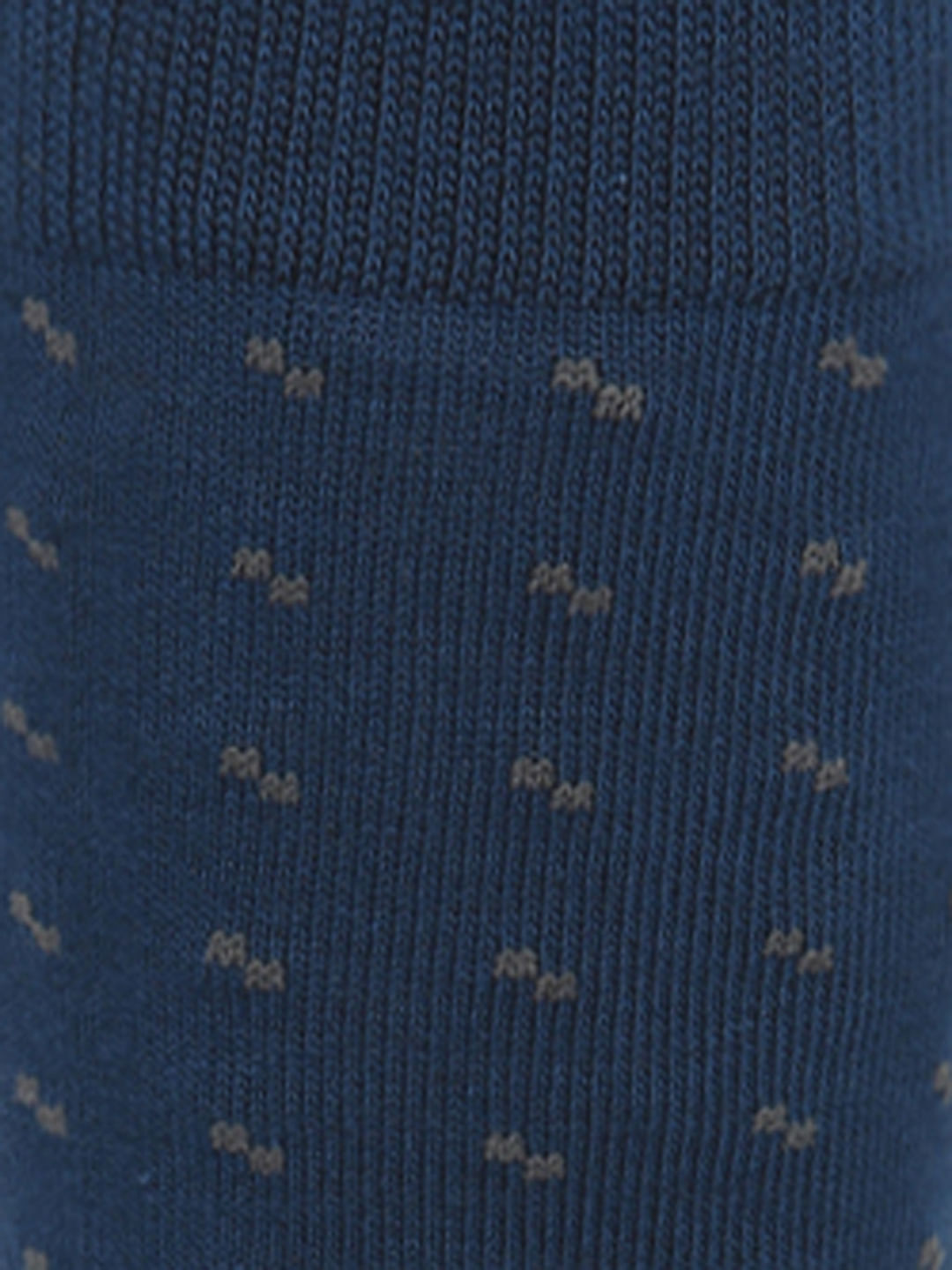 Blue Printed Mid Calf Length Socks