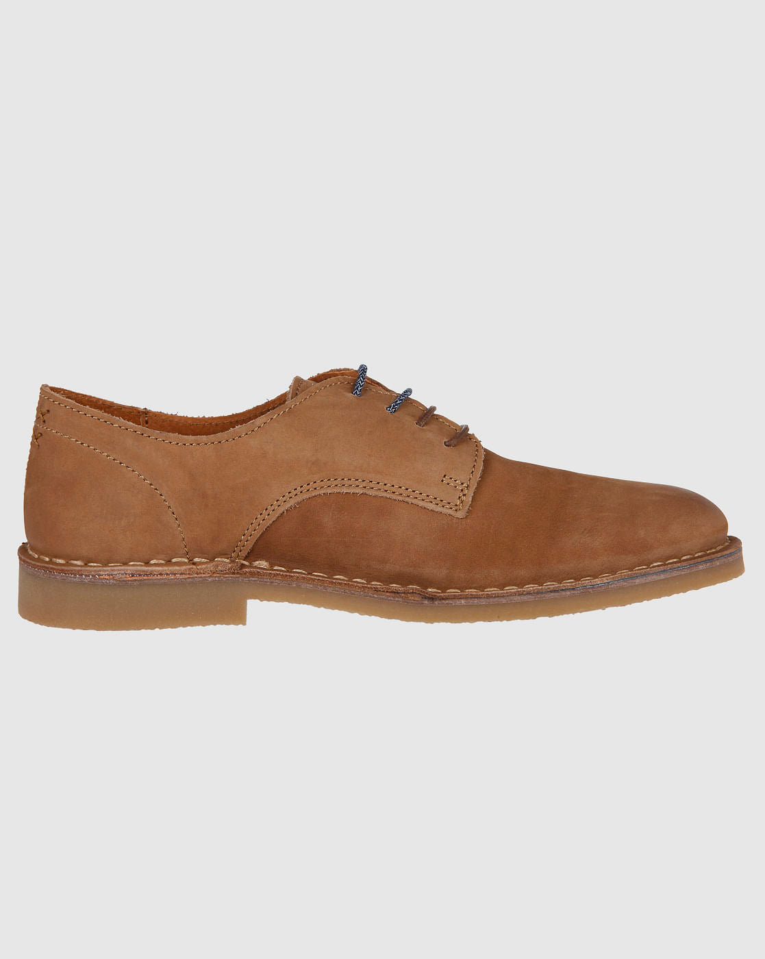 Brown Leather Derby Formal Shoes