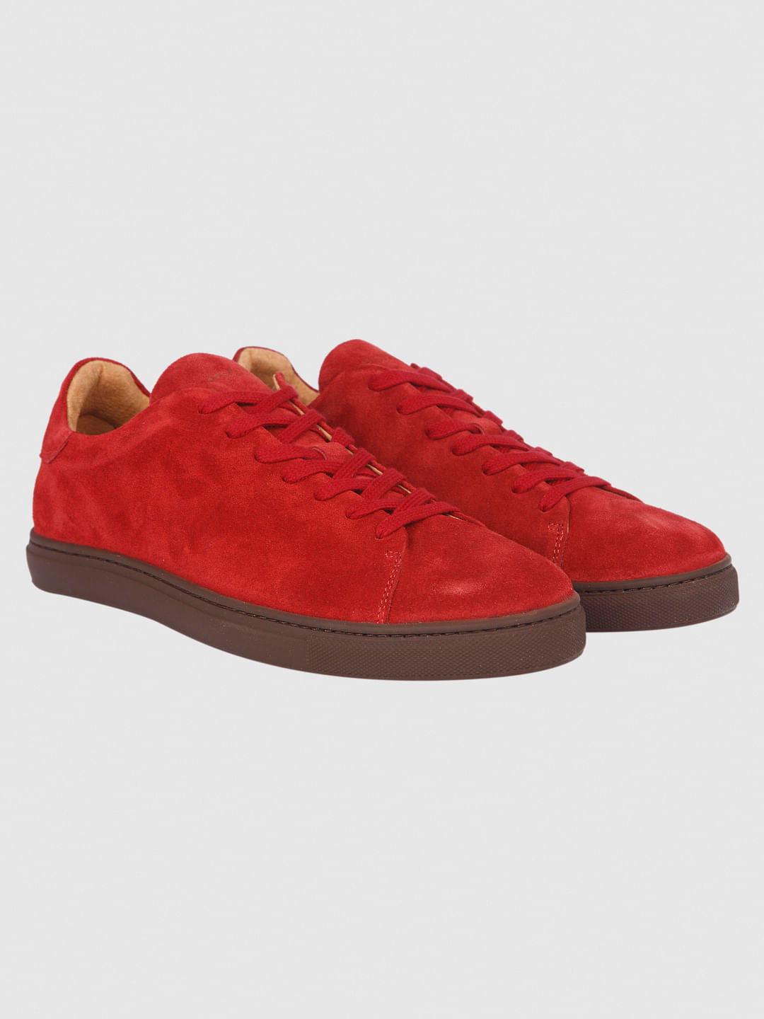 Red Suede Sneakers