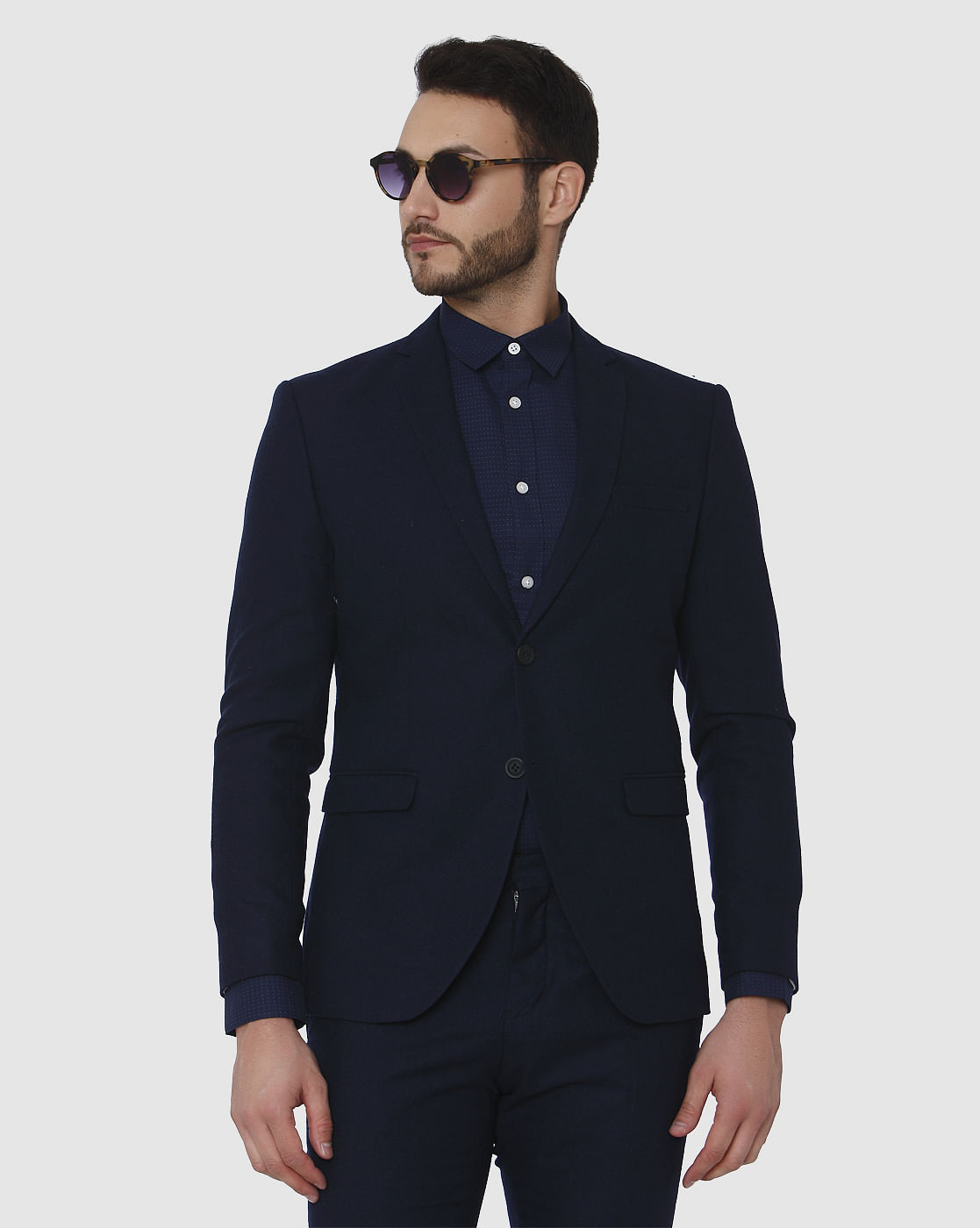 Navy Blue Formal Slim Fit Blazer