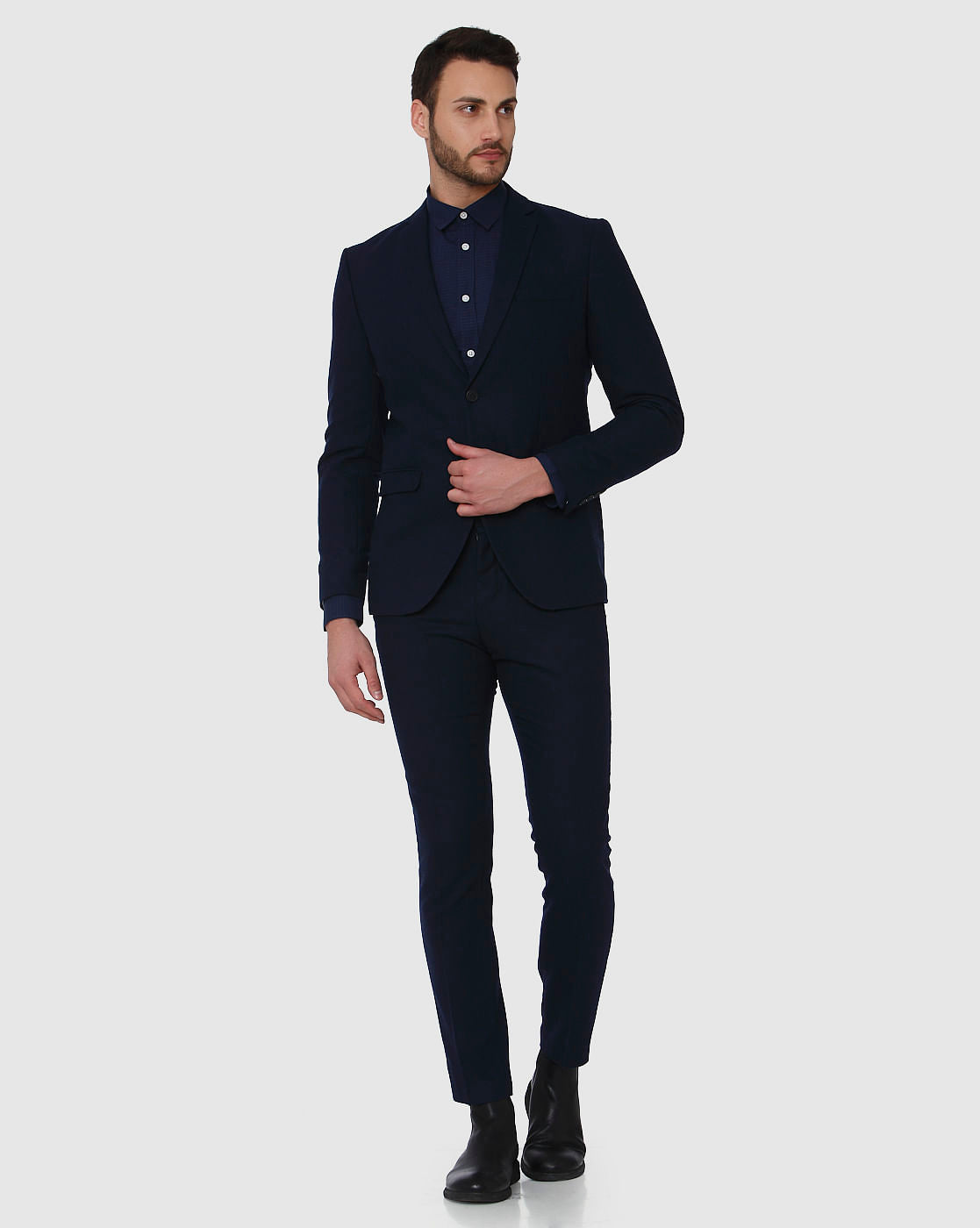 Navy Blue Formal Slim Fit Blazer