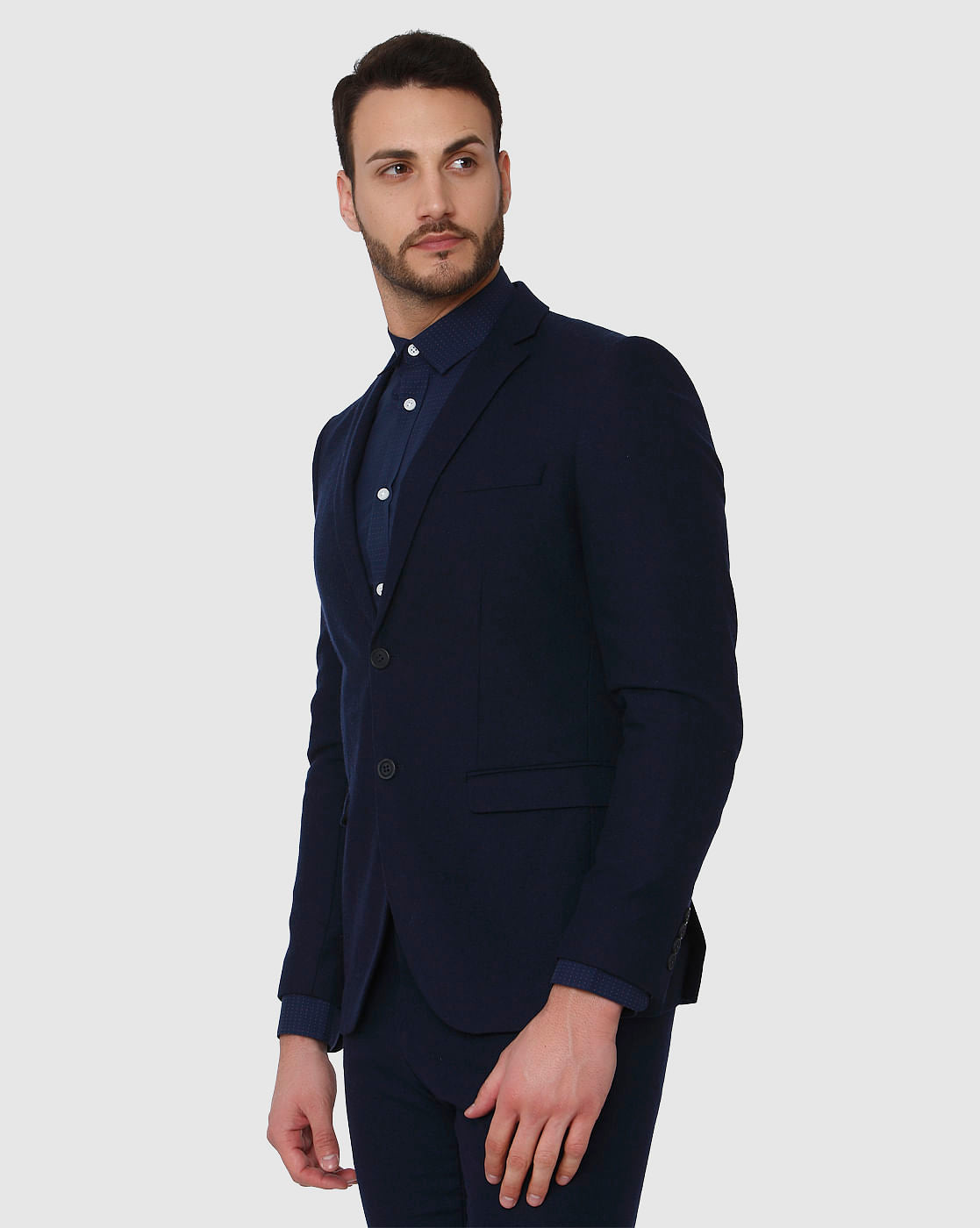 Navy Blue Formal Slim Fit Blazer