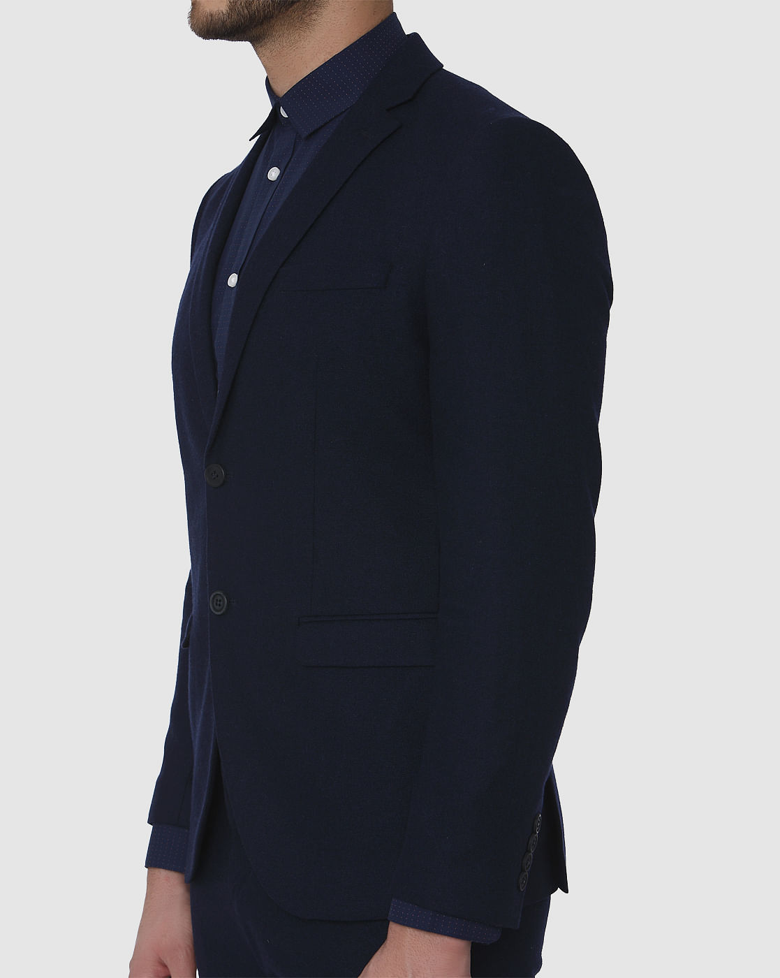 Navy Blue Formal Slim Fit Blazer
