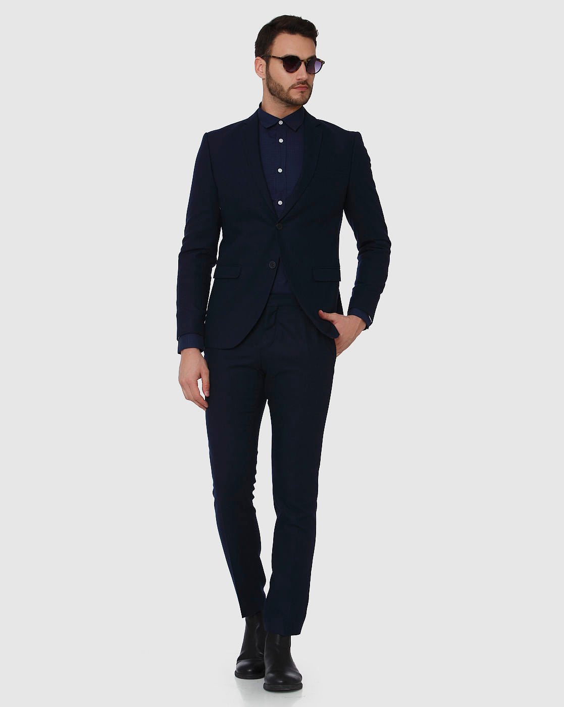 Navy Blue Formal Slim Fit Blazer