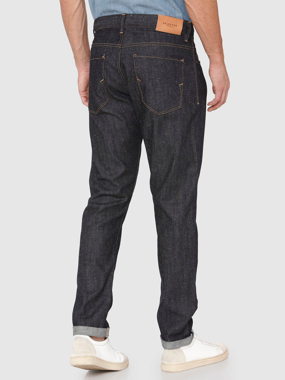 Dark Blue Toby Tapered Fit Jeans