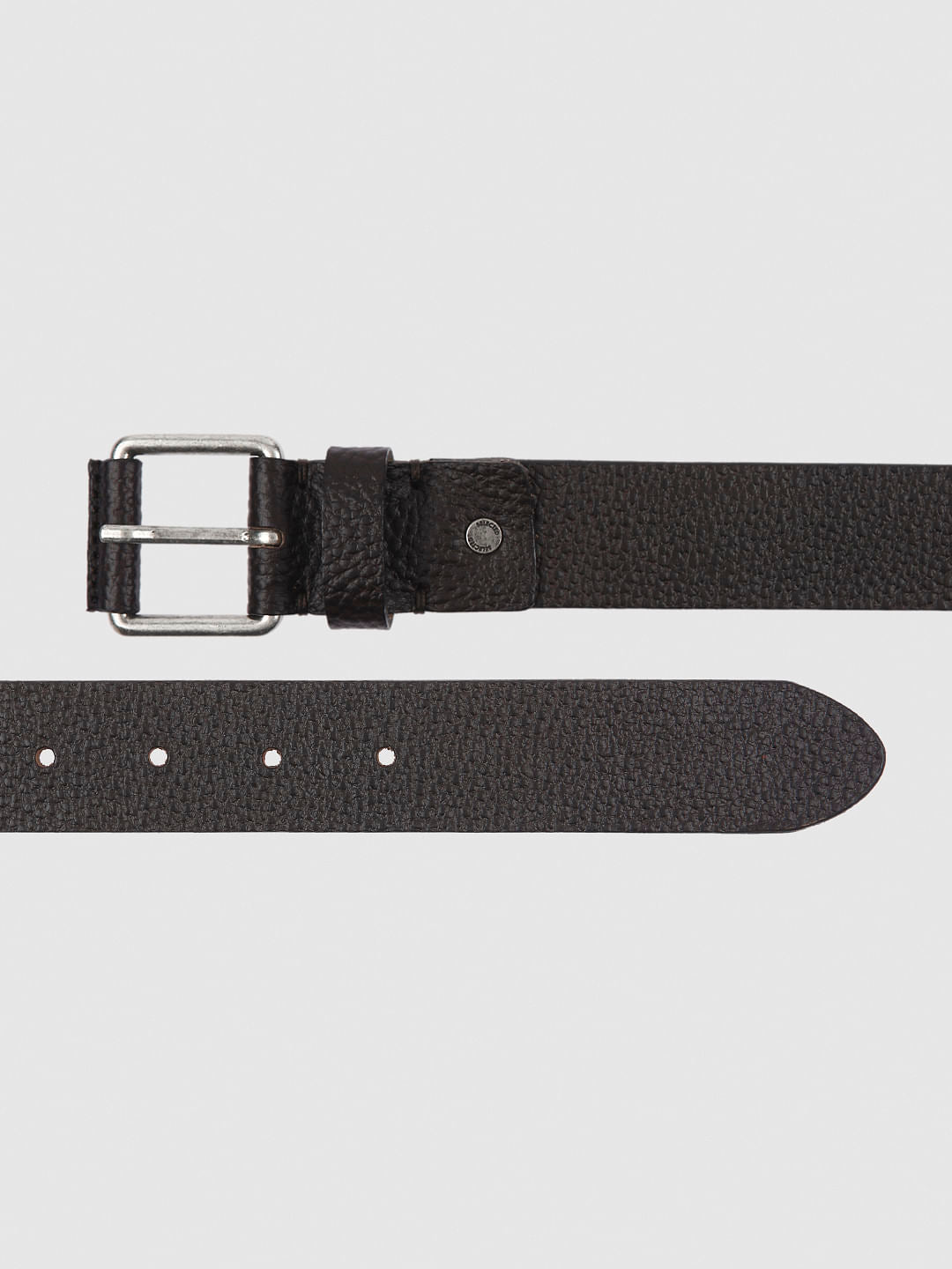 Dark Brown Leather Belt