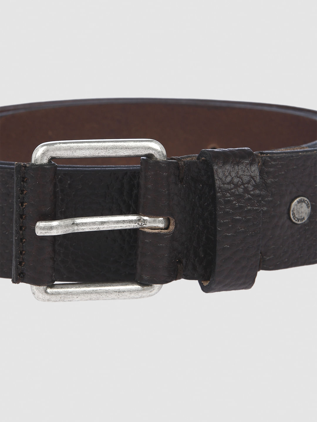Dark Brown Leather Belt