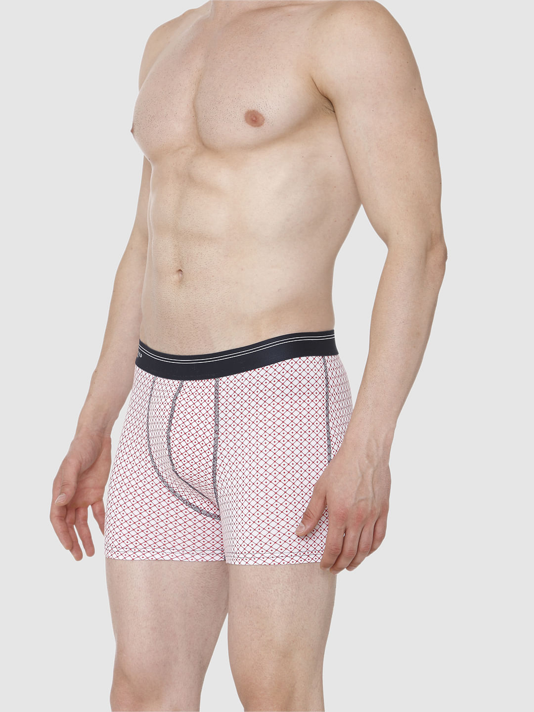 Red Printed Trunks