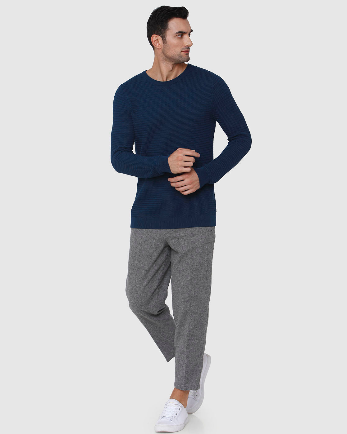 Blue Crew Neck T-Shirt