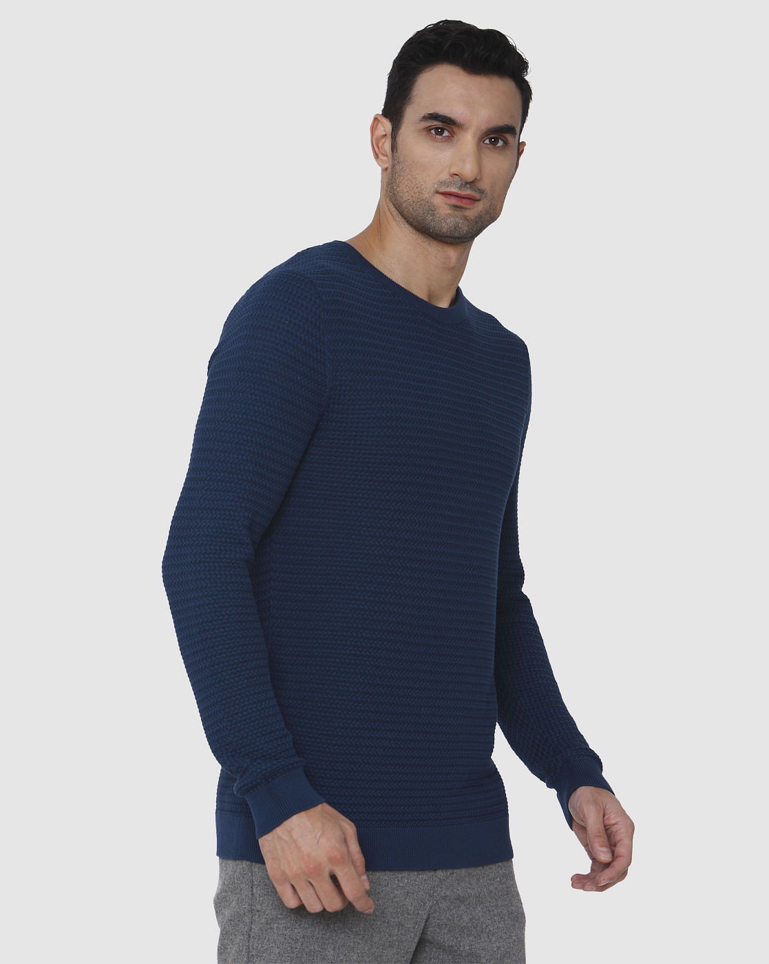 Blue Crew Neck T-Shirt