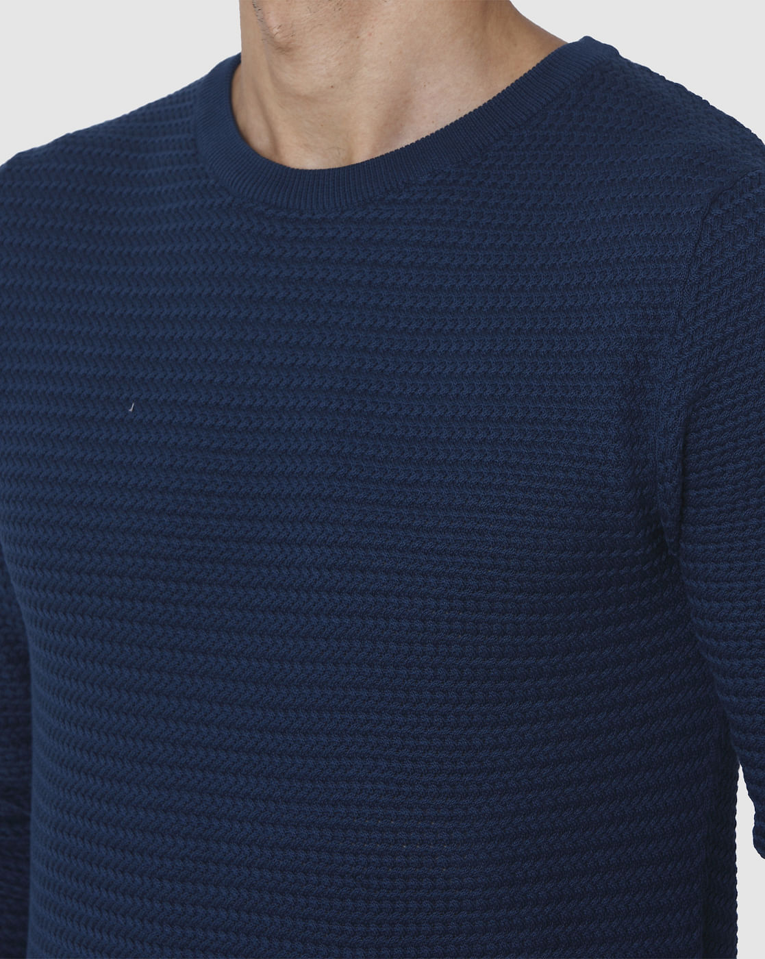 Blue Crew Neck T-Shirt