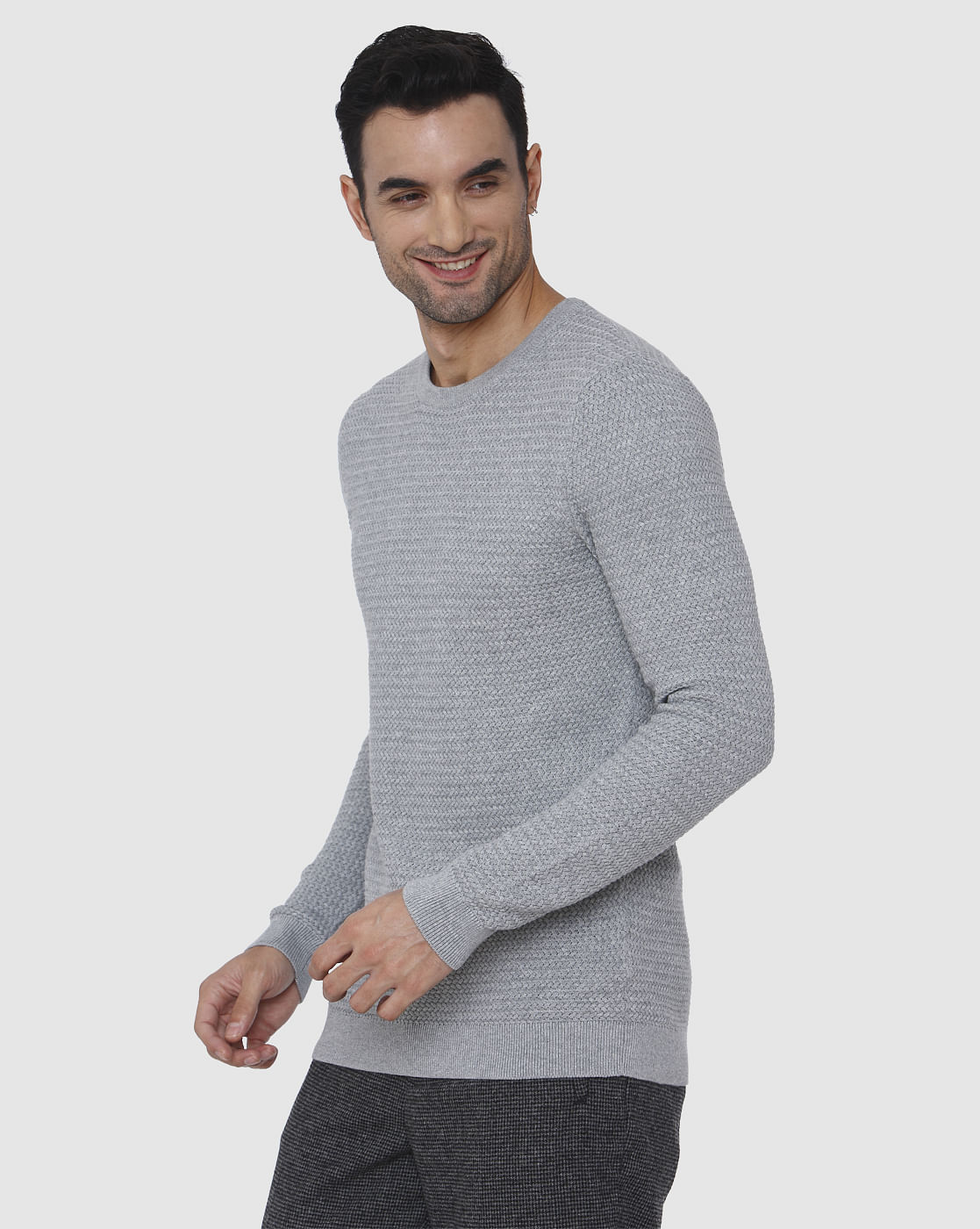 Grey Crew Neck T-Shirt