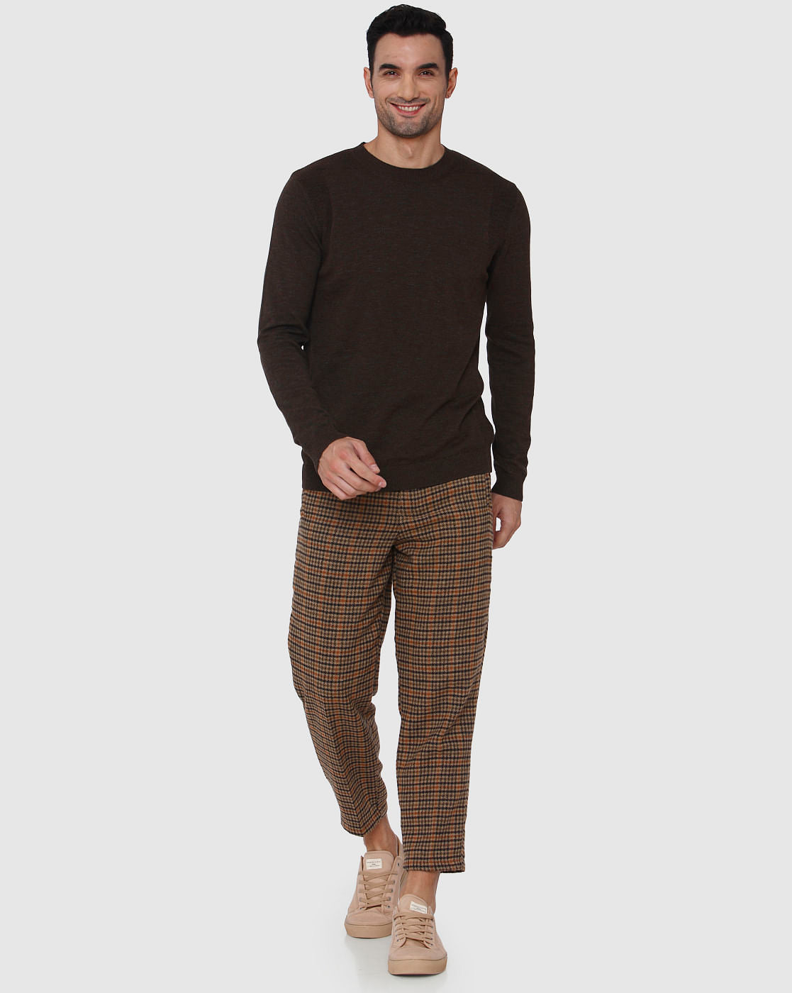 Brown Crew Neck T-Shirt