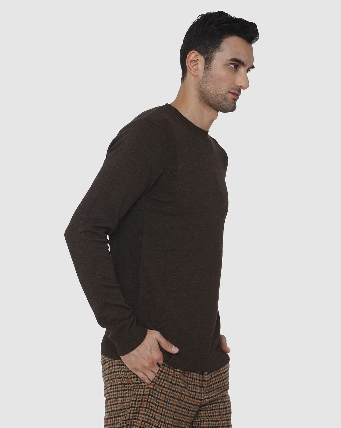 Brown Crew Neck T-Shirt