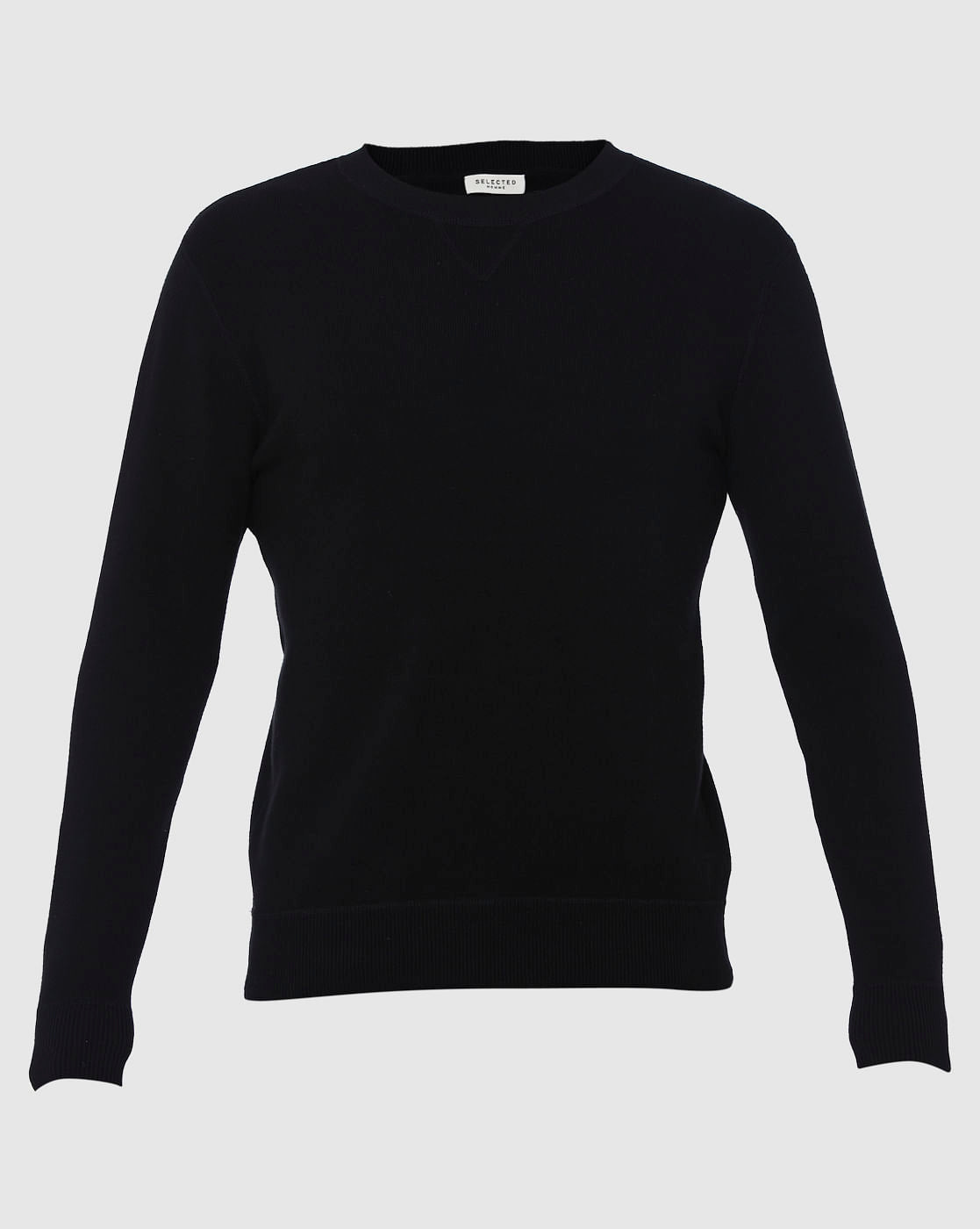 Black Crew Neck Pullover