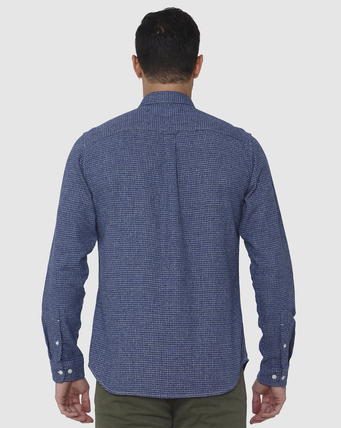 Blue Check Full Sleeves Shirt