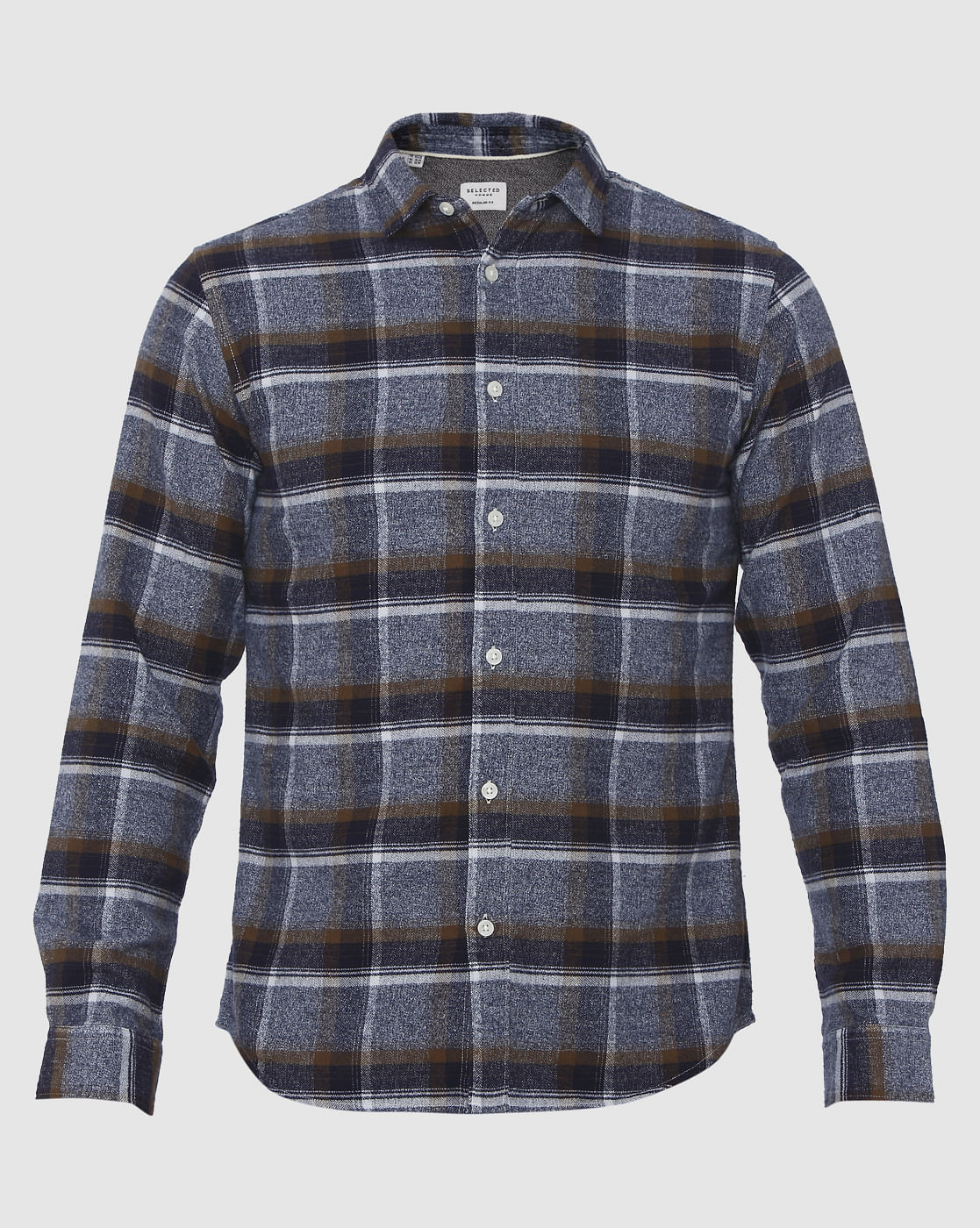 Blue Check Full Sleeves Shirt