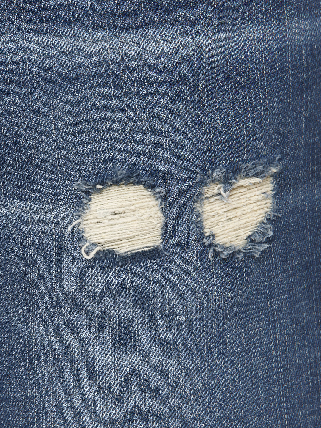 Blue Ripped Leon Slim Fit Jeans