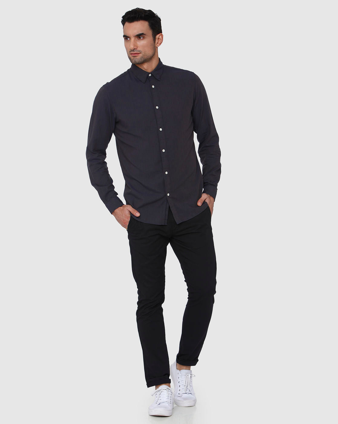 Blue Full Sleeves Shirt