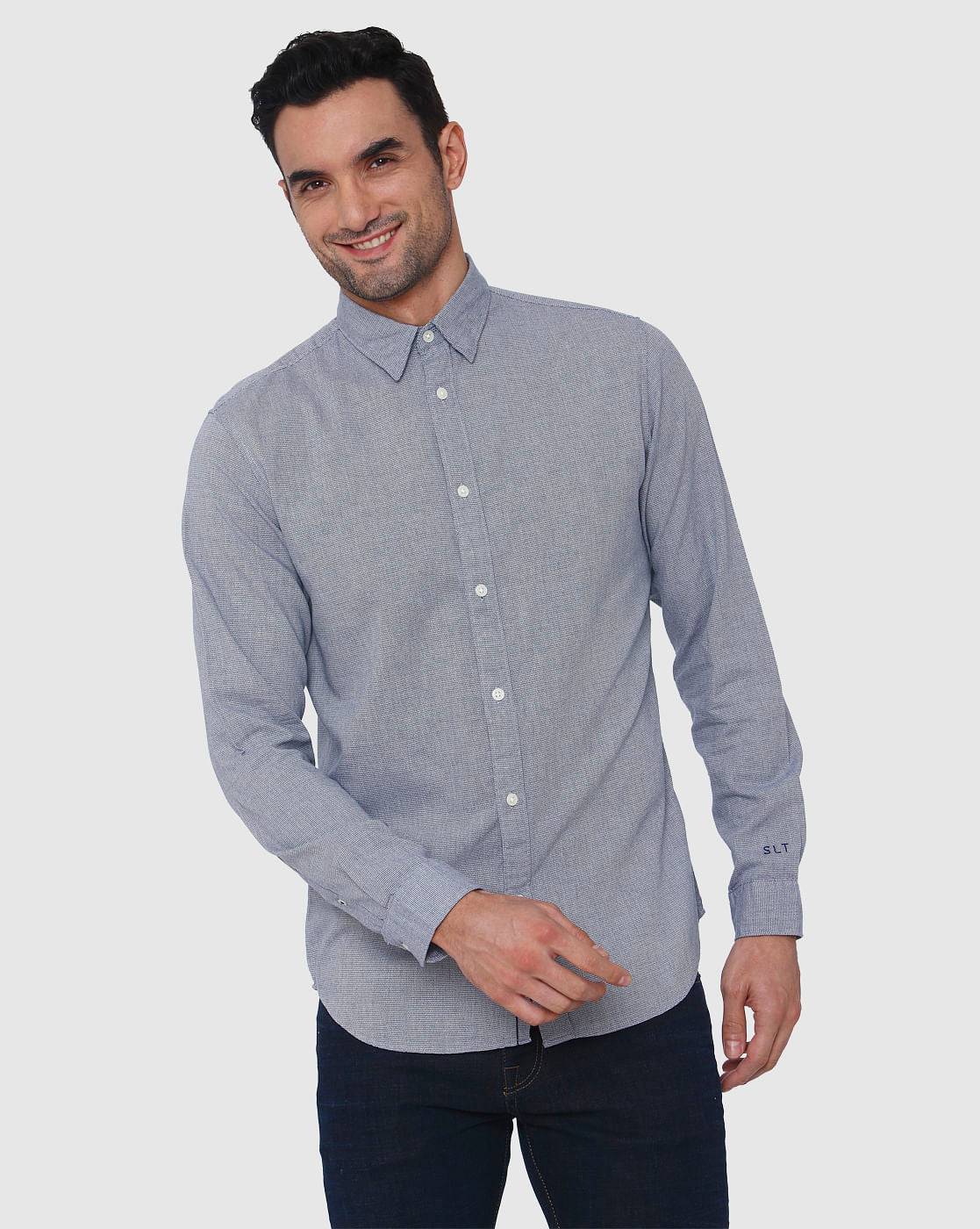 Blue Full Sleeves Shirt