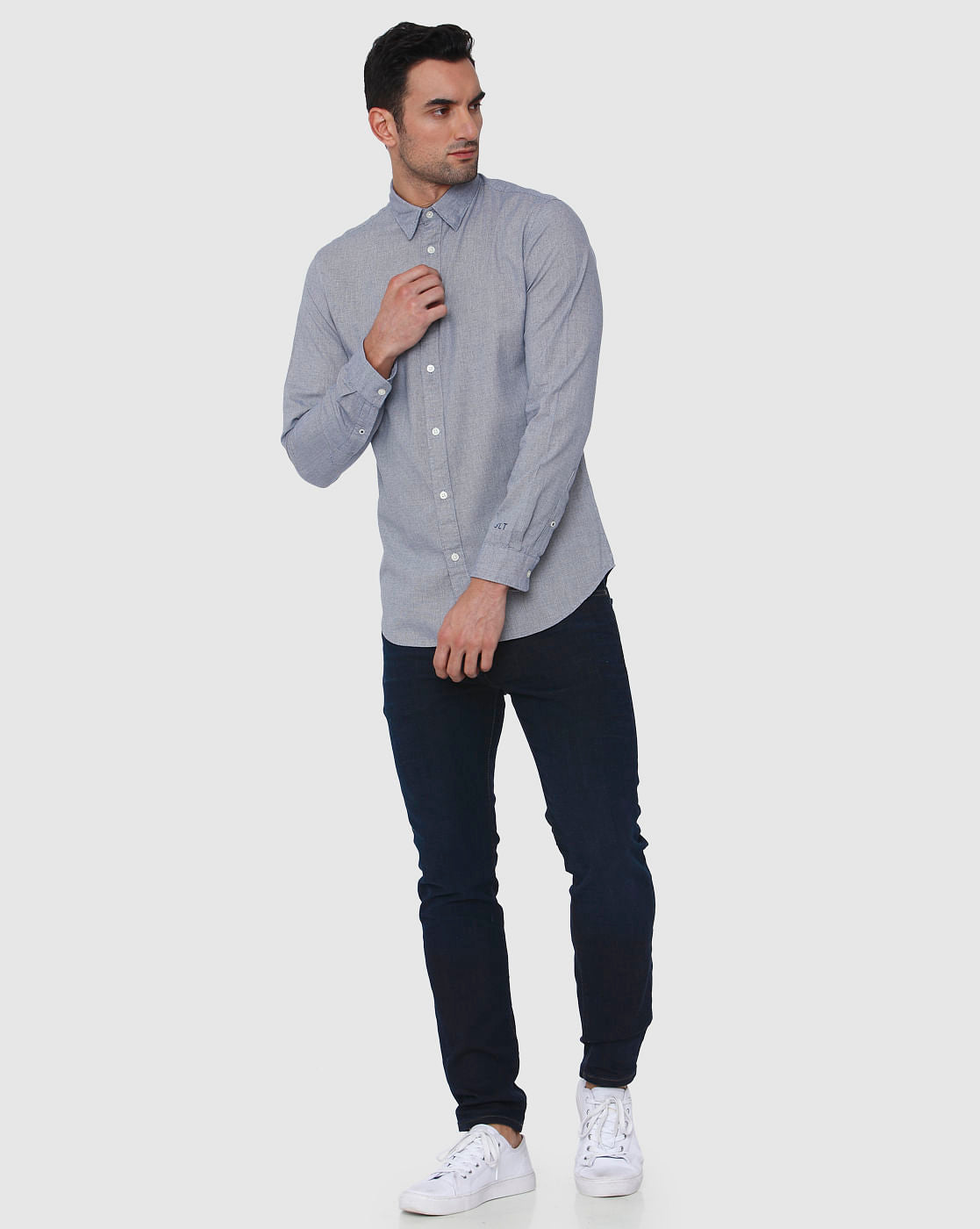 Blue Full Sleeves Shirt