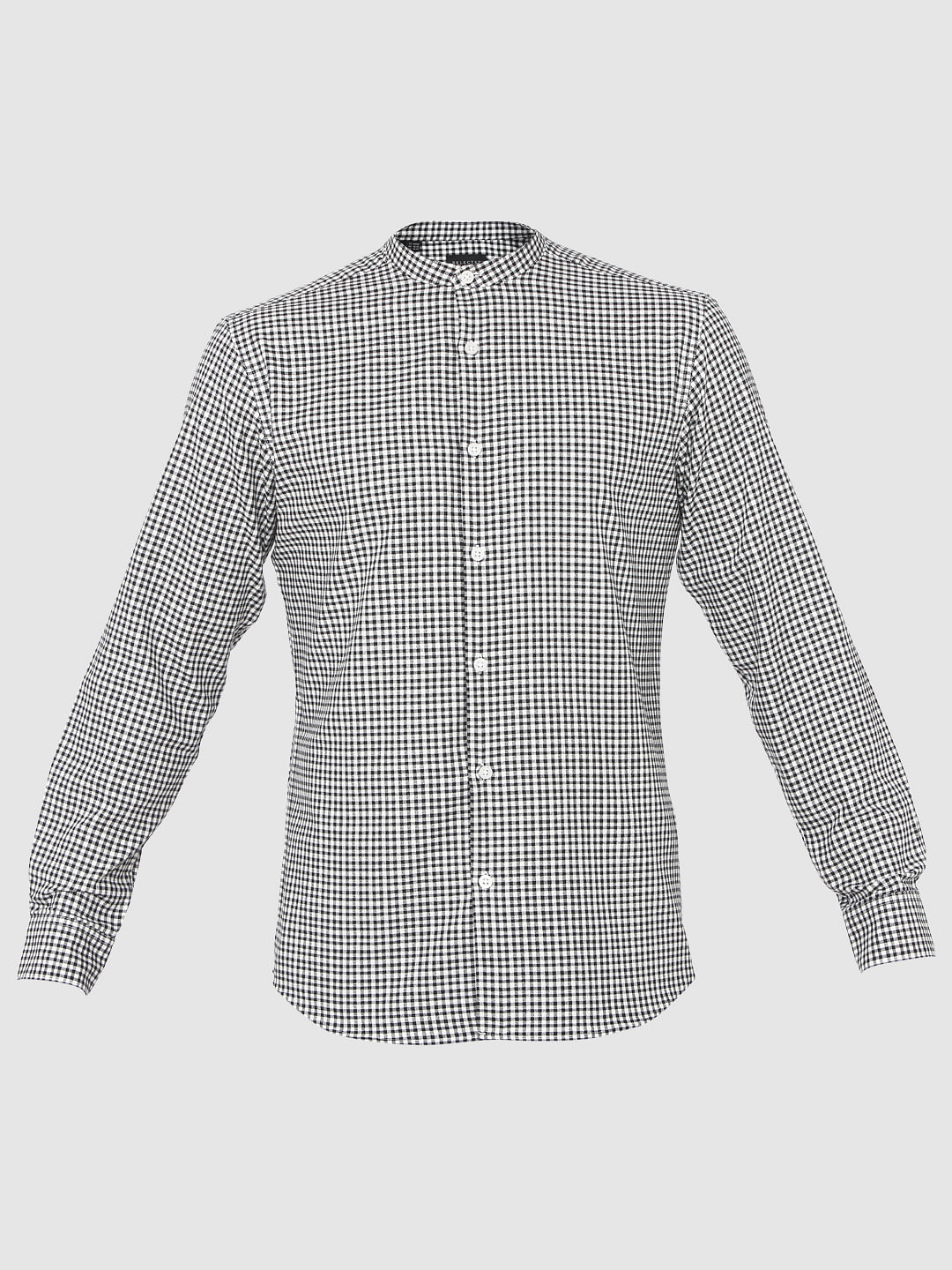 Black Check Full Sleeves Shirt