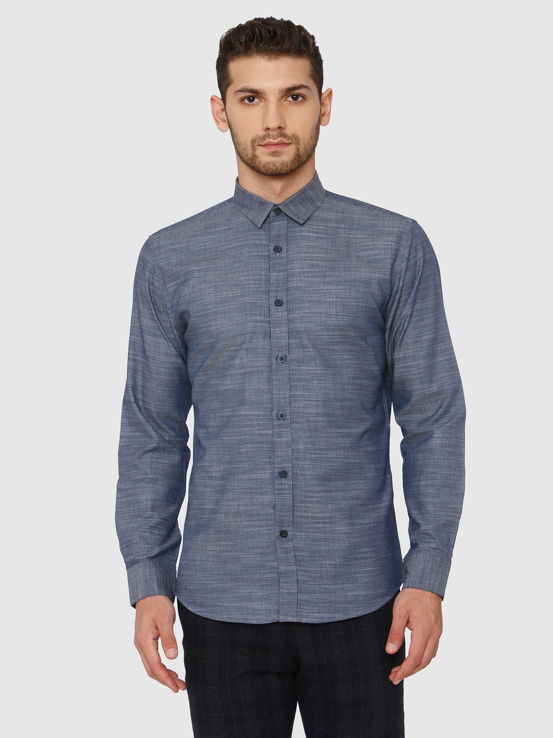 Blue Full Sleeves Shirt