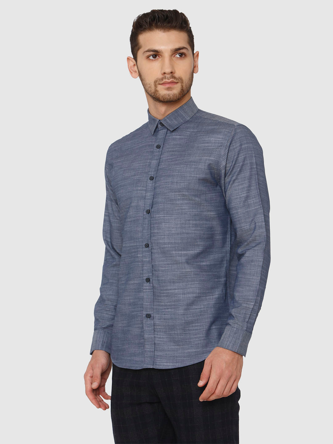 Blue Full Sleeves Shirt