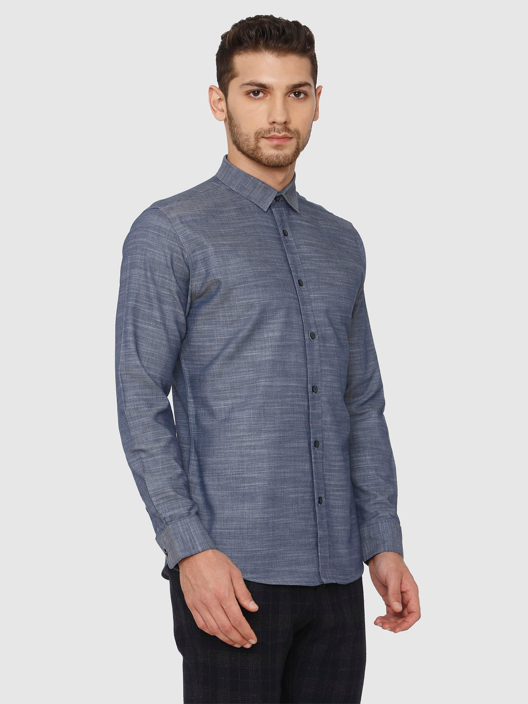 Blue Full Sleeves Shirt