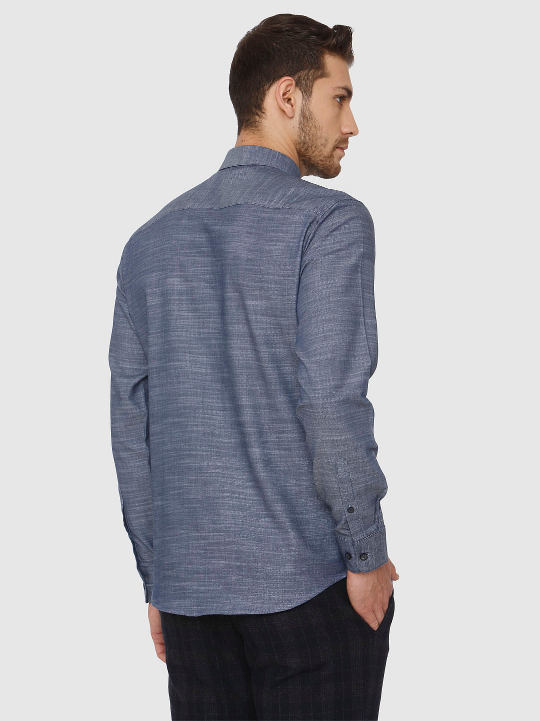 Blue Full Sleeves Shirt