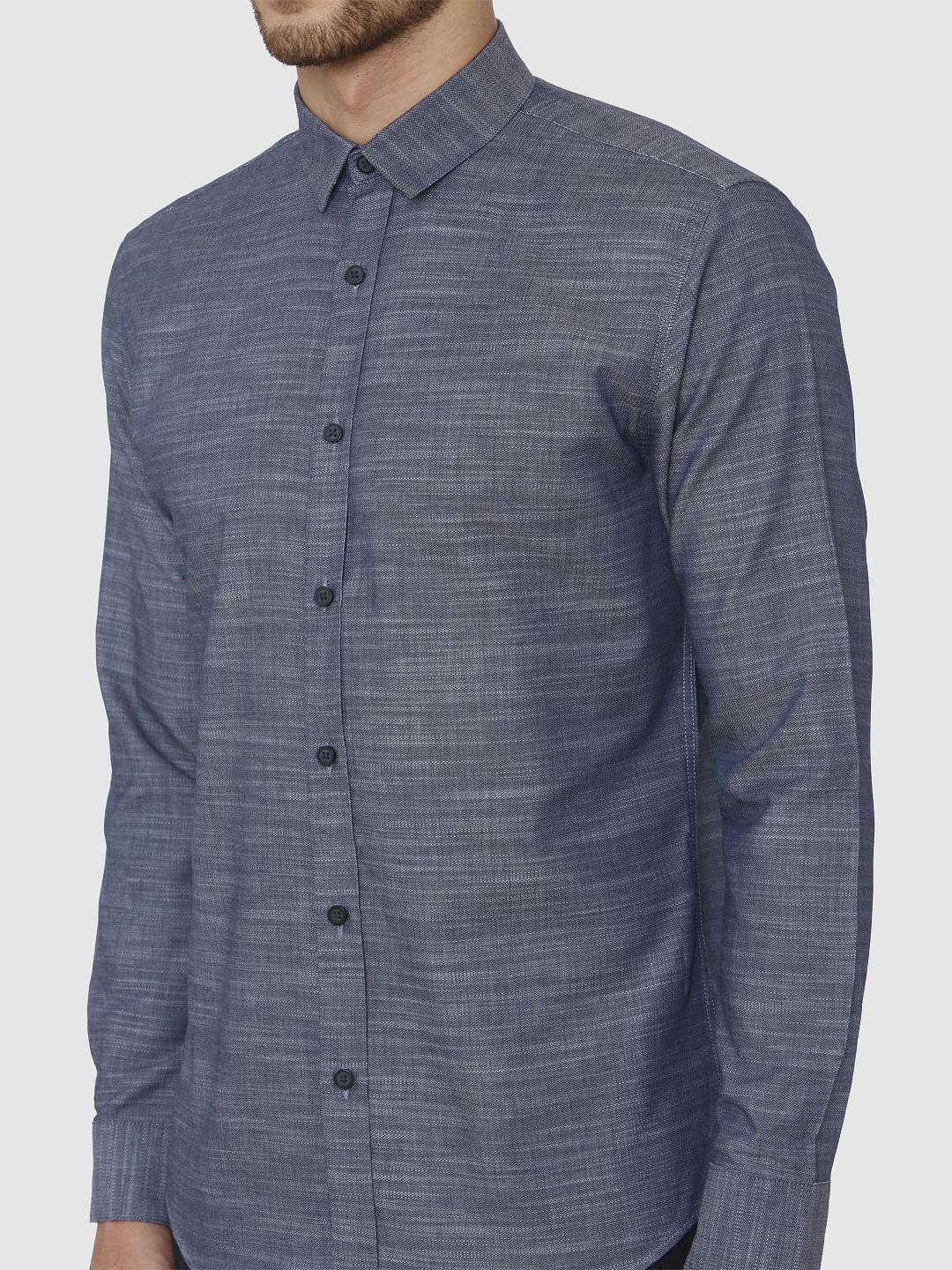 Blue Full Sleeves Shirt
