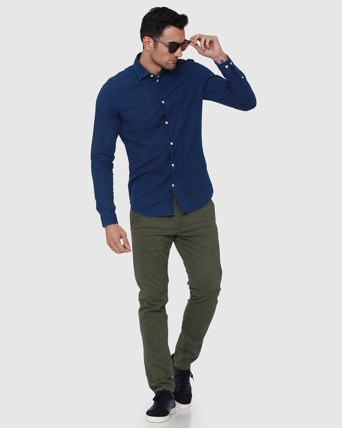 Blue Full Sleeves Shirt