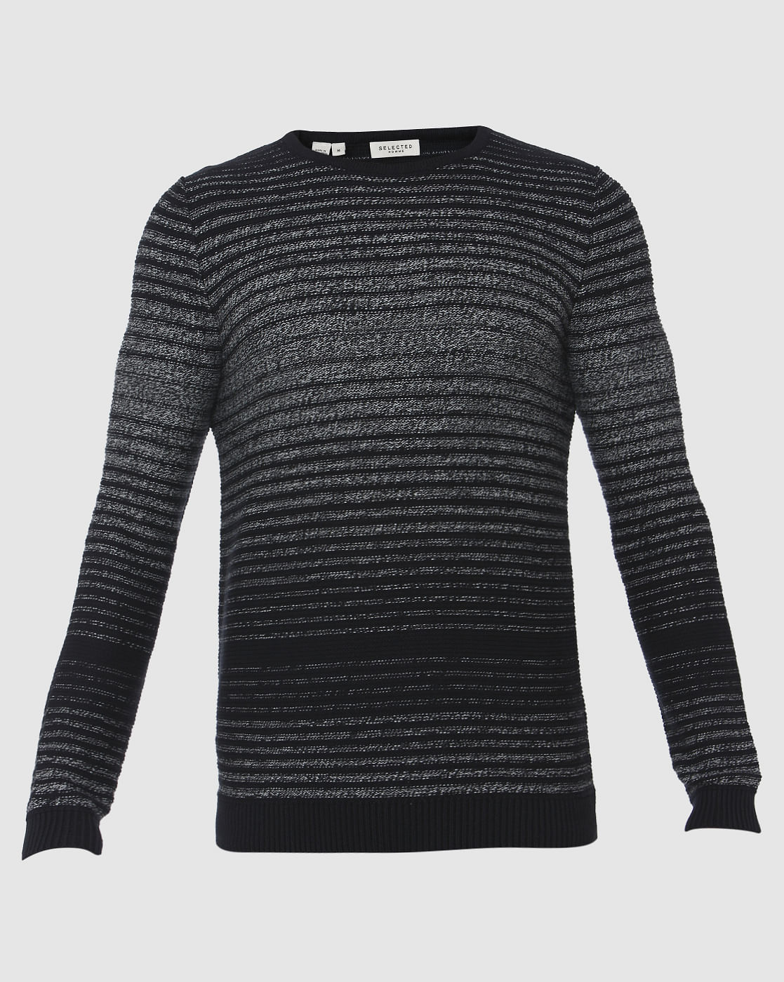 Black Striped Pullover