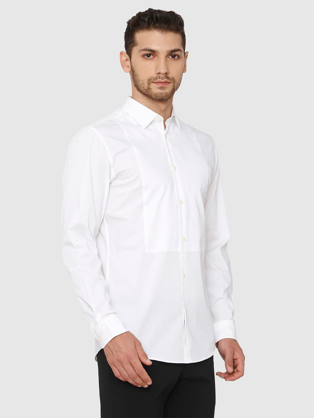 White Slim Fit Formal Shirt