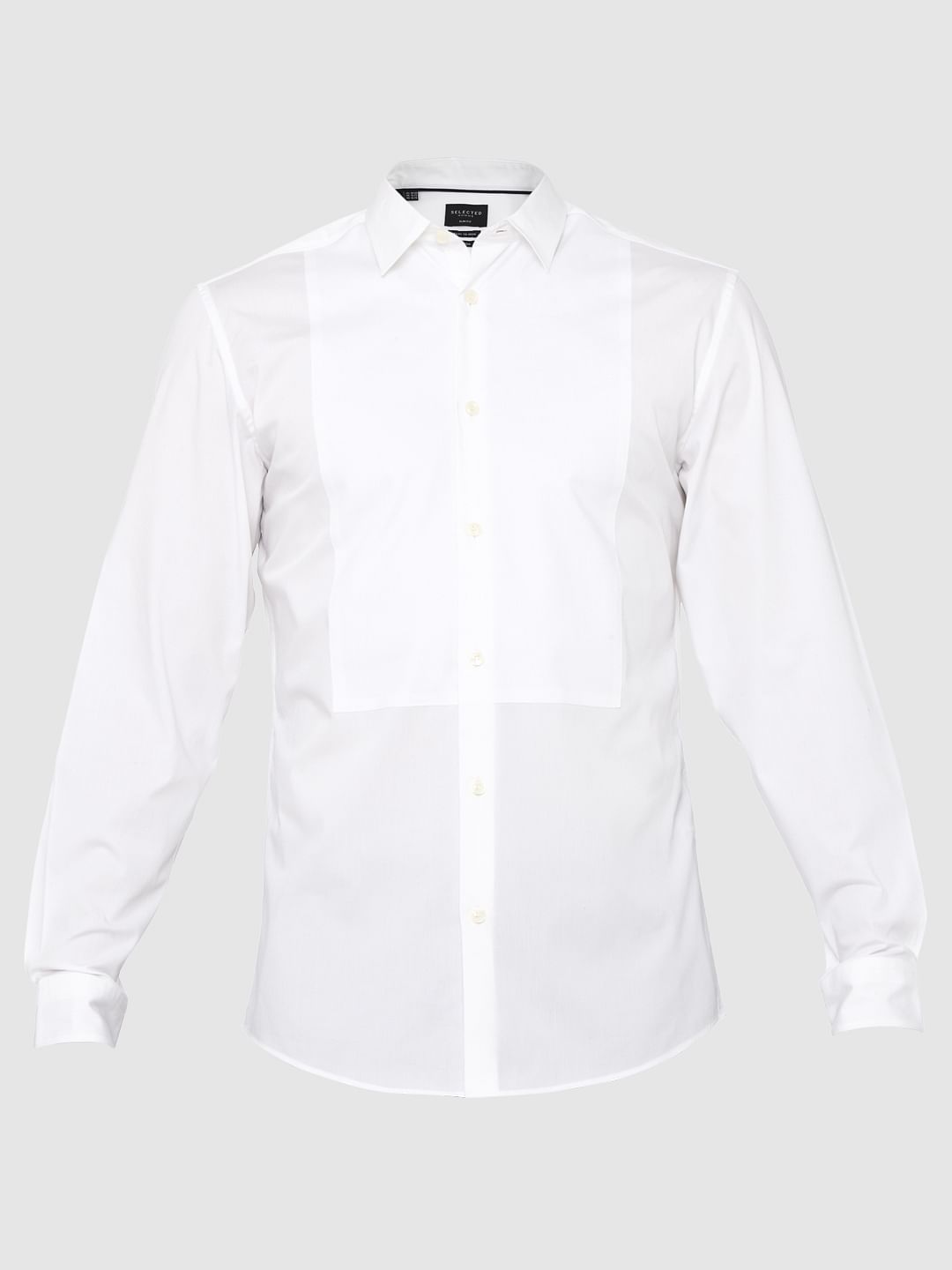 White Slim Fit Formal Shirt