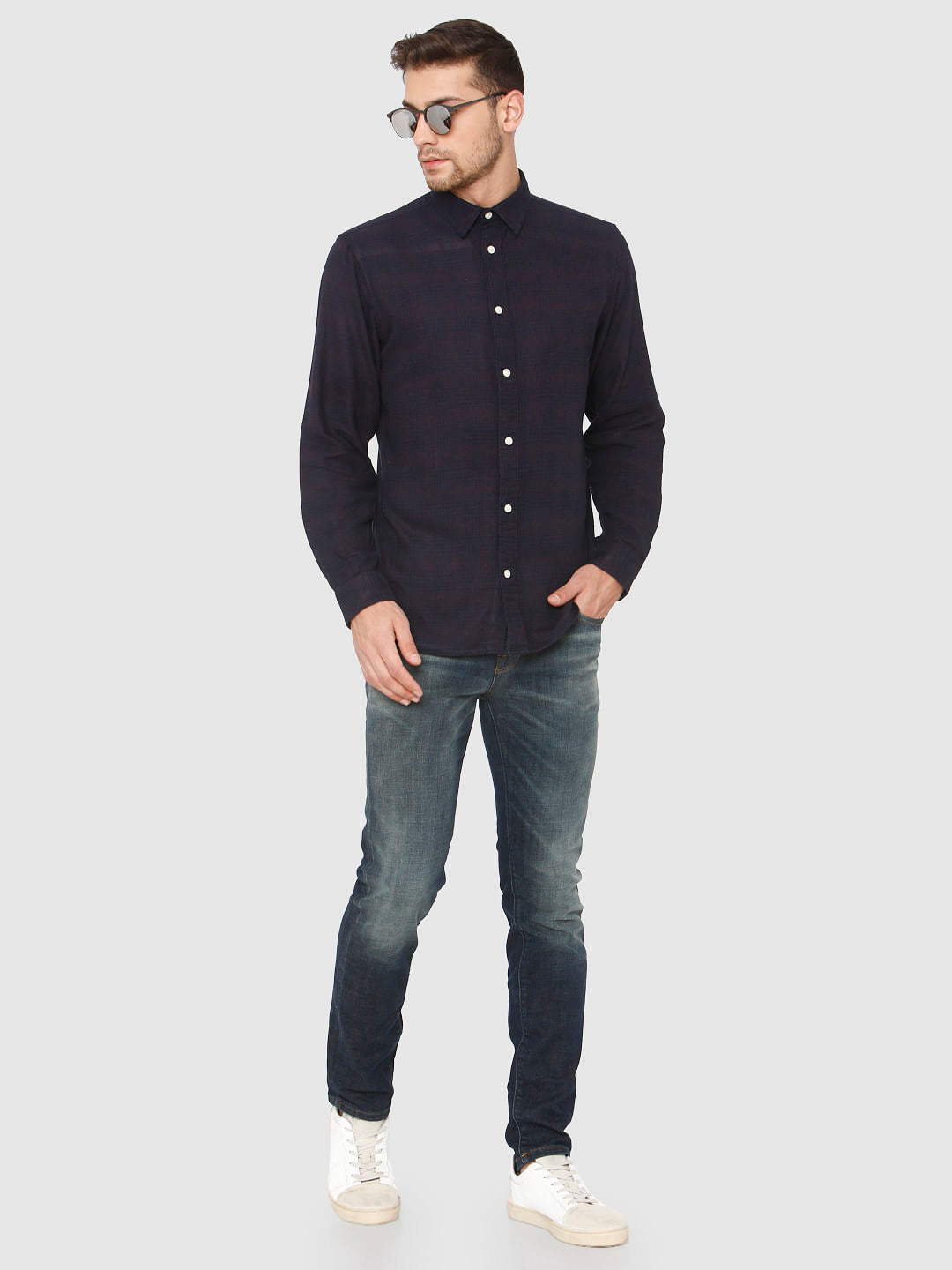 Blue Full Sleeves Shirt