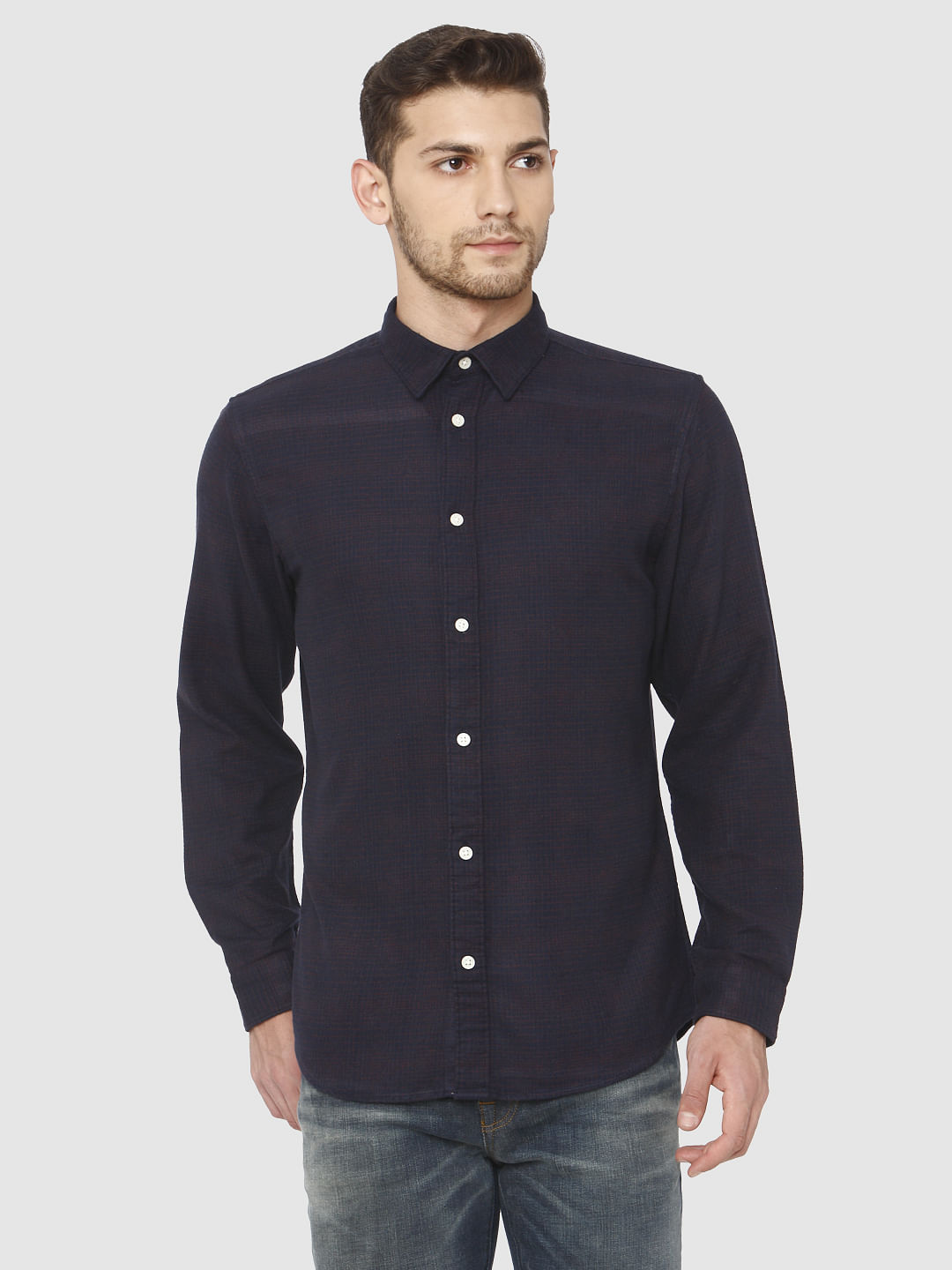 Blue Full Sleeves Shirt