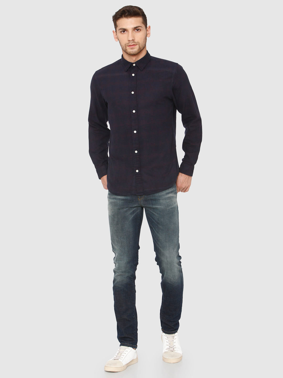 Blue Full Sleeves Shirt