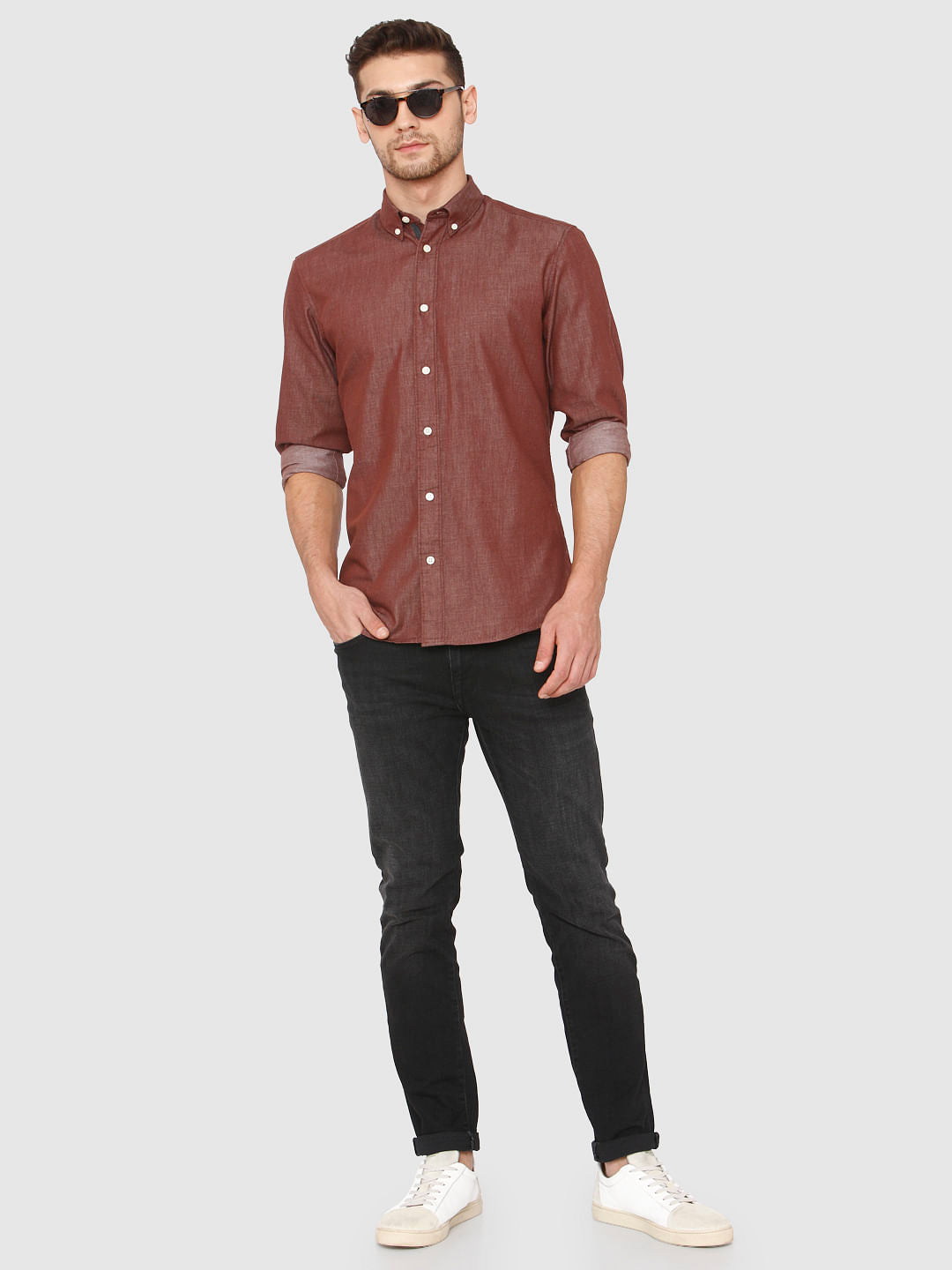 Brown Full Sleeves Shirt