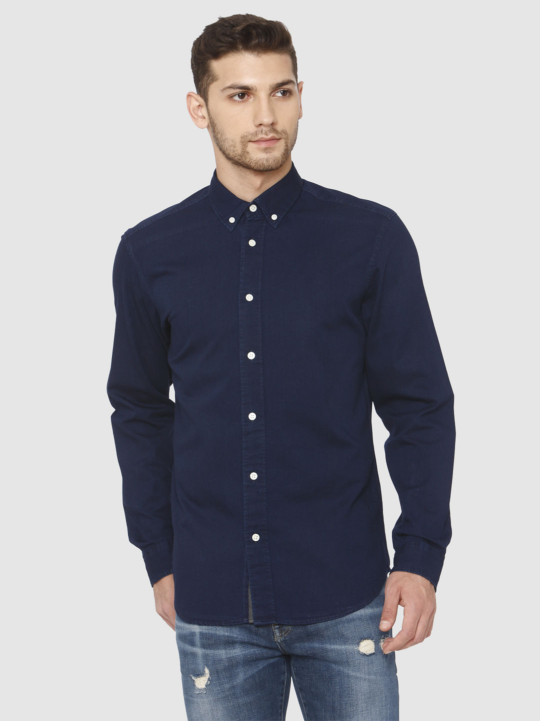Blue Full Sleeves Shirt