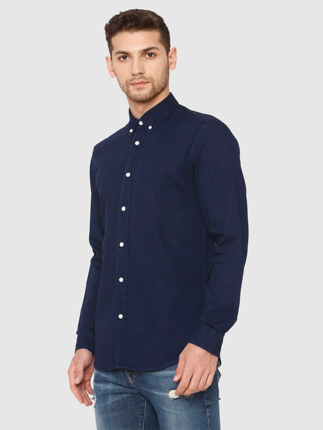 Blue Full Sleeves Shirt