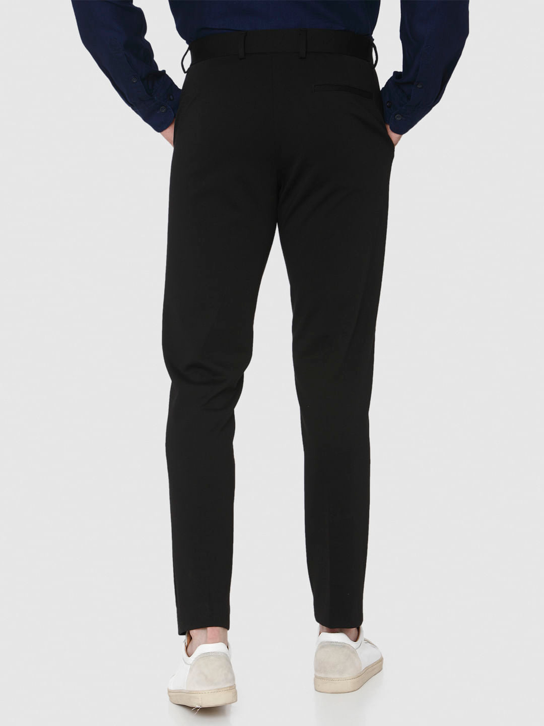 Black Tapered Fit Pants