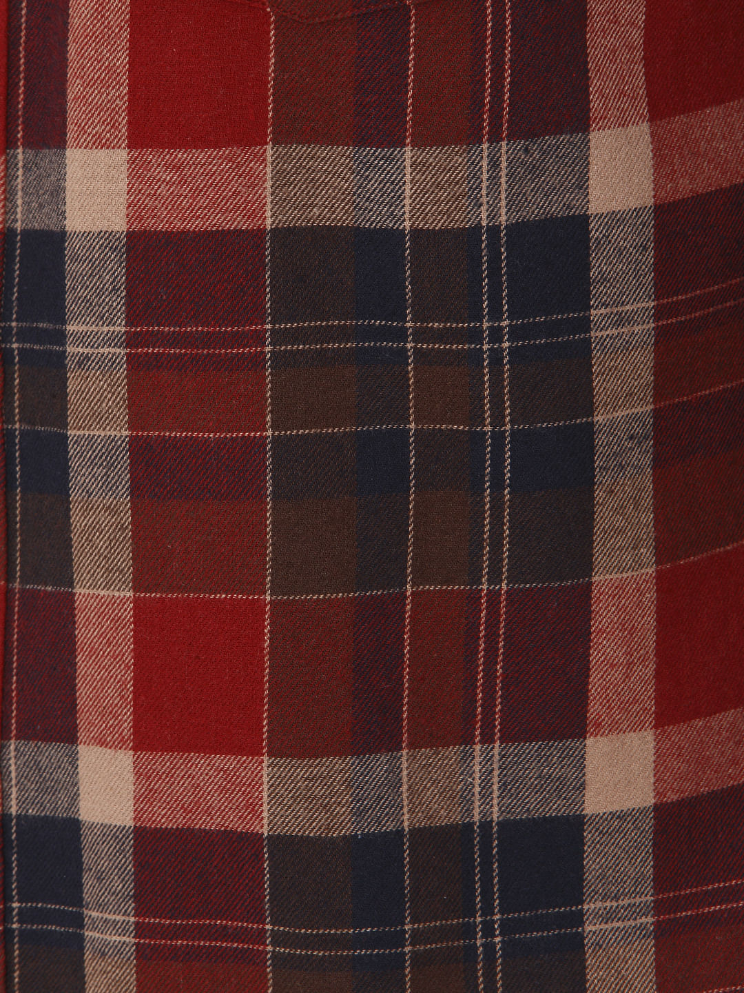 Brown Check Full Sleeves Shirt