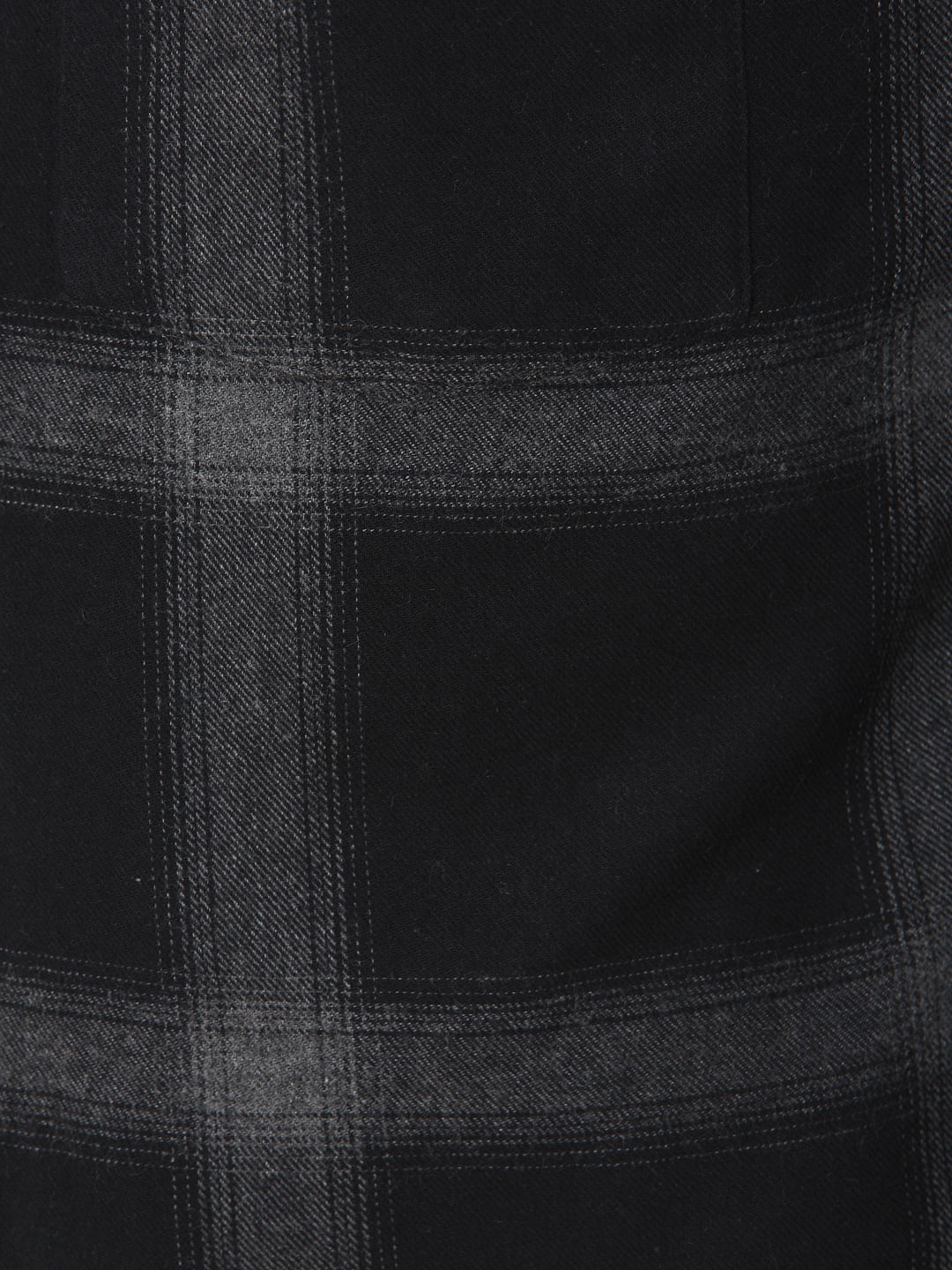 Black Check Full Sleeves Shirt