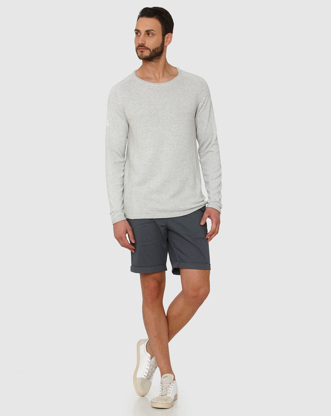 Light Grey Crew Neck T-Shirt