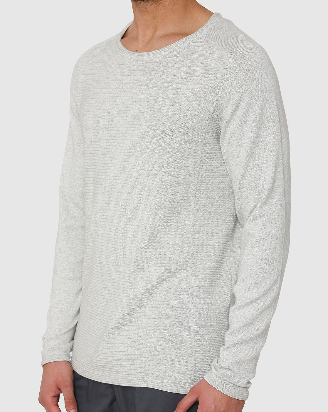 Light Grey Crew Neck T-Shirt