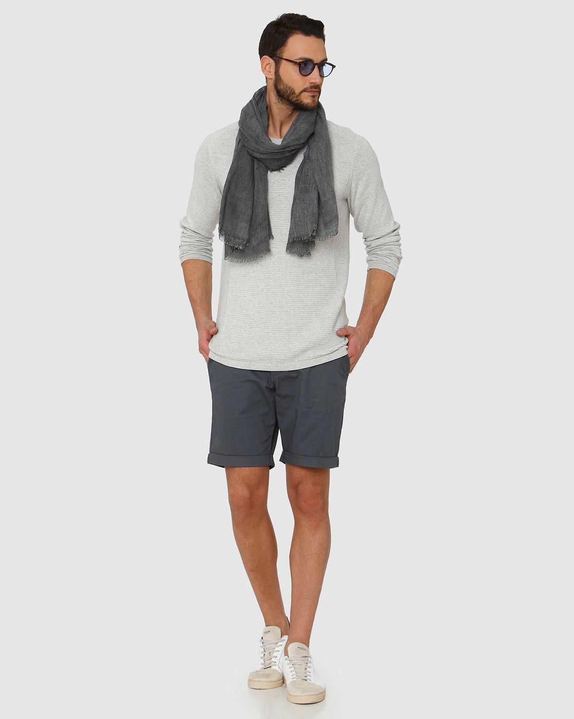 Light Grey Crew Neck T-Shirt