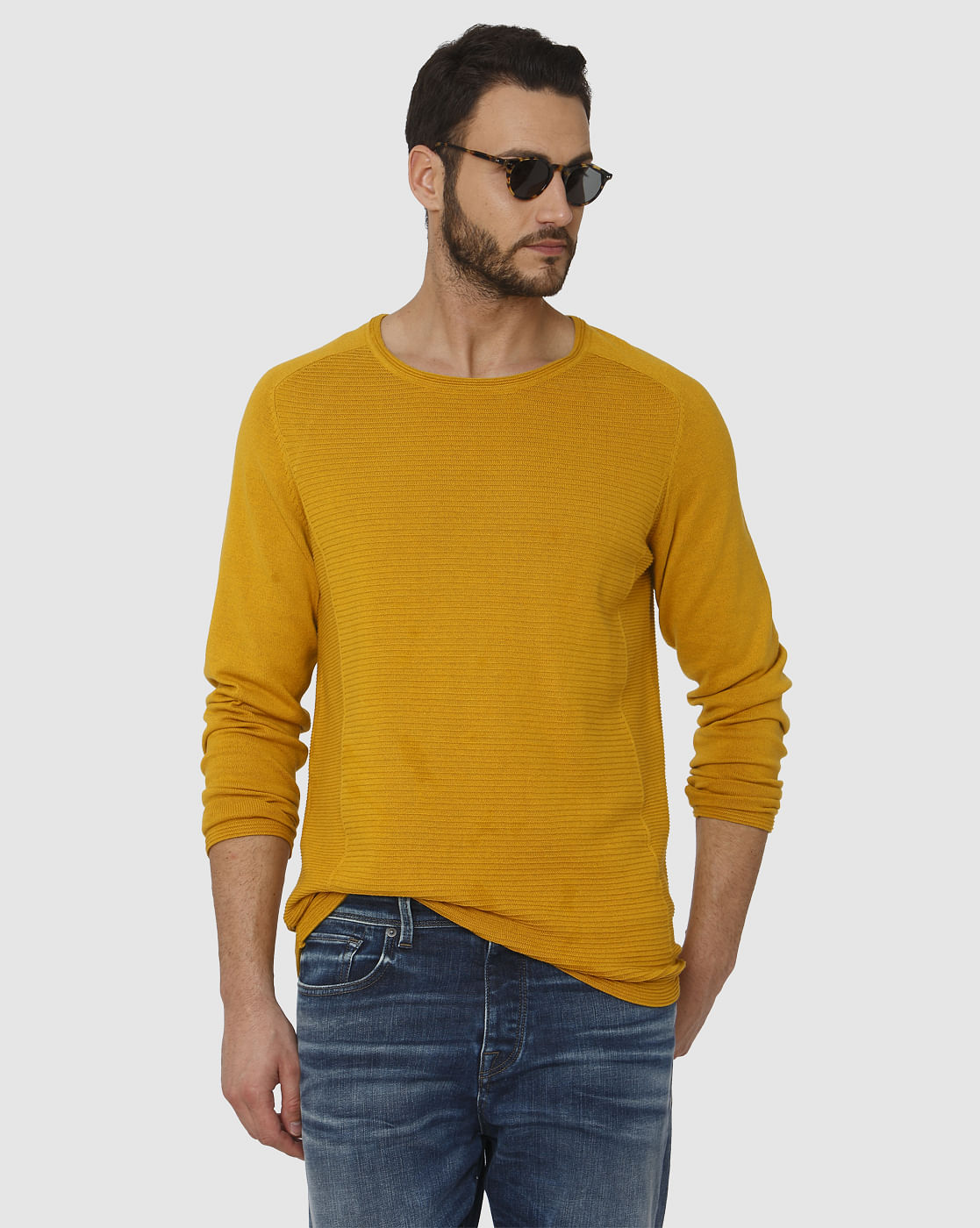 Yellow Crew Neck T-Shirt