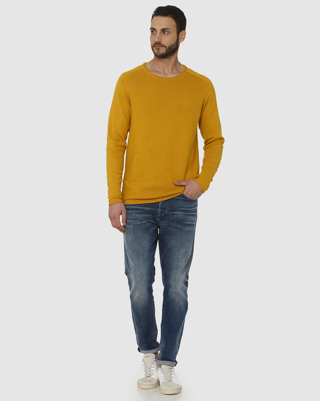 Yellow Crew Neck T-Shirt