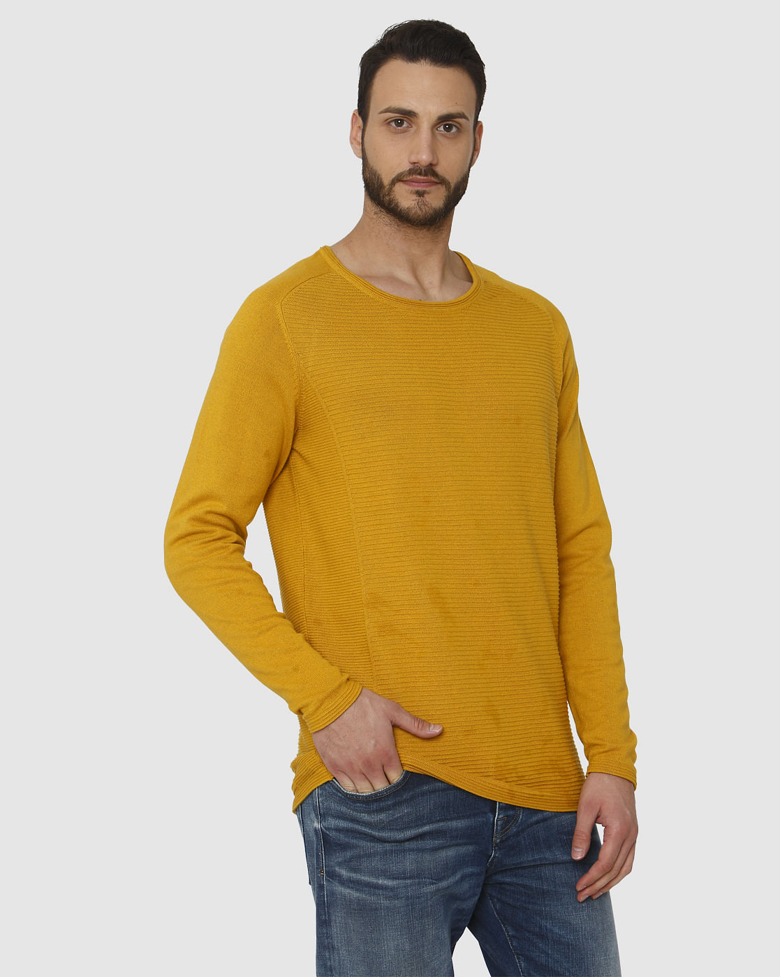 Yellow Crew Neck T-Shirt